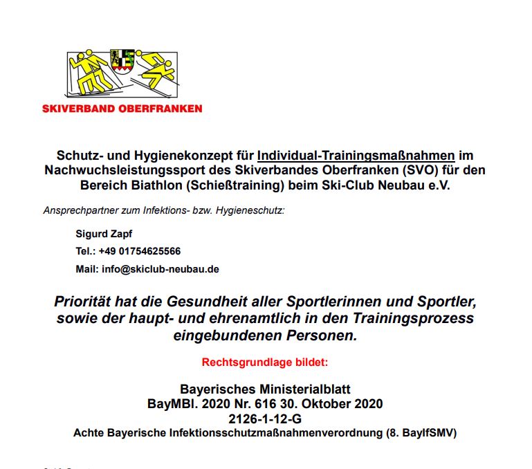 Hygienekonzept