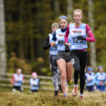 11.10.2020, xkvx, Biathlon, Deutschlandpokal Notschrei, Crosslauf - weiblich, v.l. Annika Stichling Annika macht die Pace. Copyright Kevin Voigt